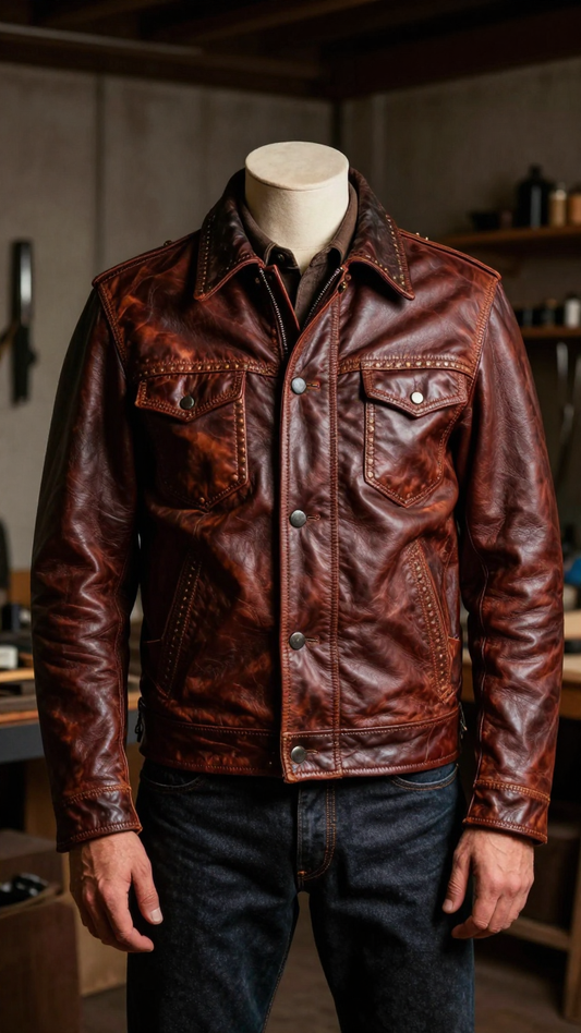 Men’s Heritage Waxed Leather Trucker