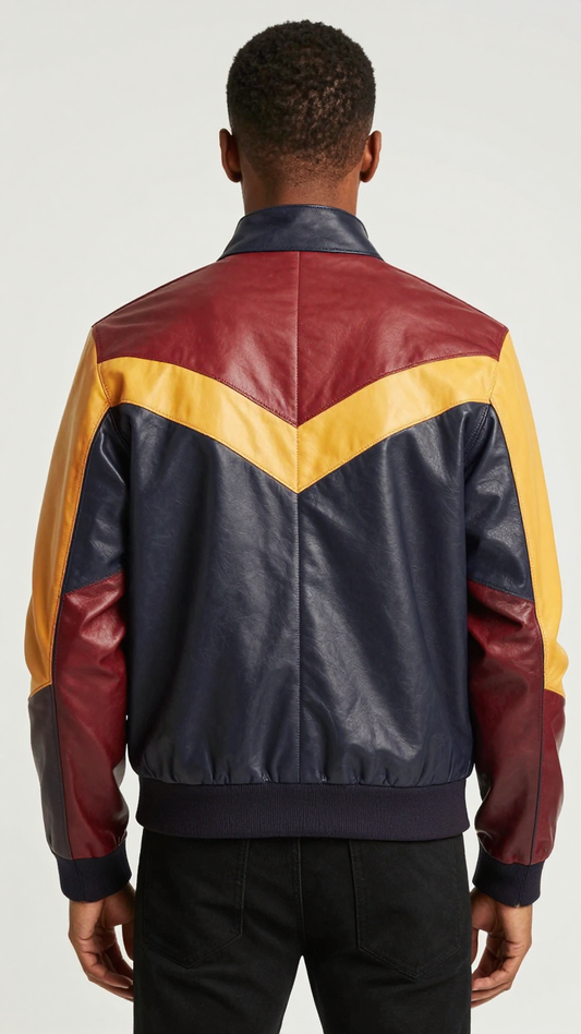 Men’s Retro Color Block Track Jacket