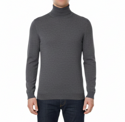 Turtleneck Men's Sweater Warm  Elegant Look