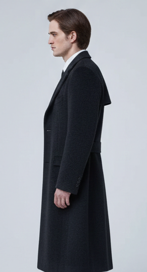 Batman Bruce Wayne Black Coat for Men