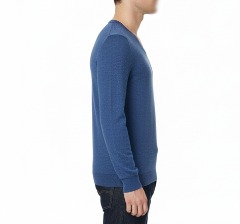 Men's V-Neck Knit Sweater Smart and Lightweight