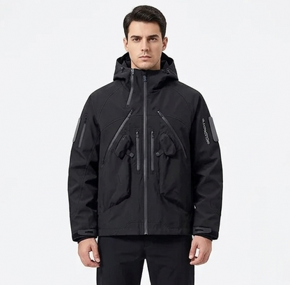 Men’s Techwear Jacket Tactical Streetwear Utility Outerwear