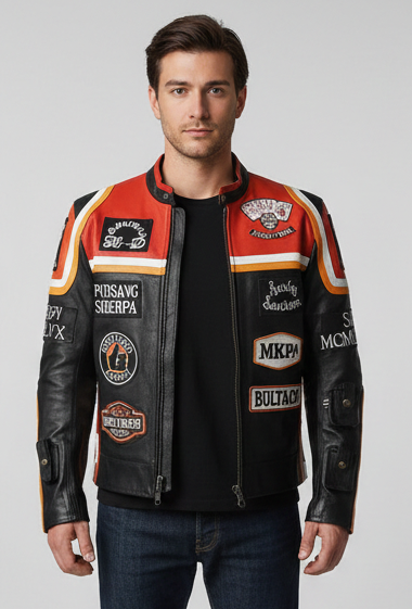 Women’s Black Cafe Racer Jacket  Lightweight Biker