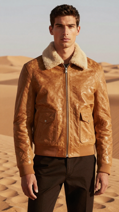 Men’s Desert Voyager Sheepskin Bomber