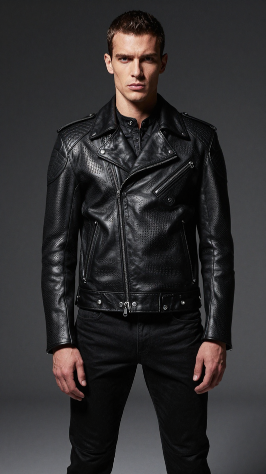 Men’s Aero Core Perforated Moto Jacket