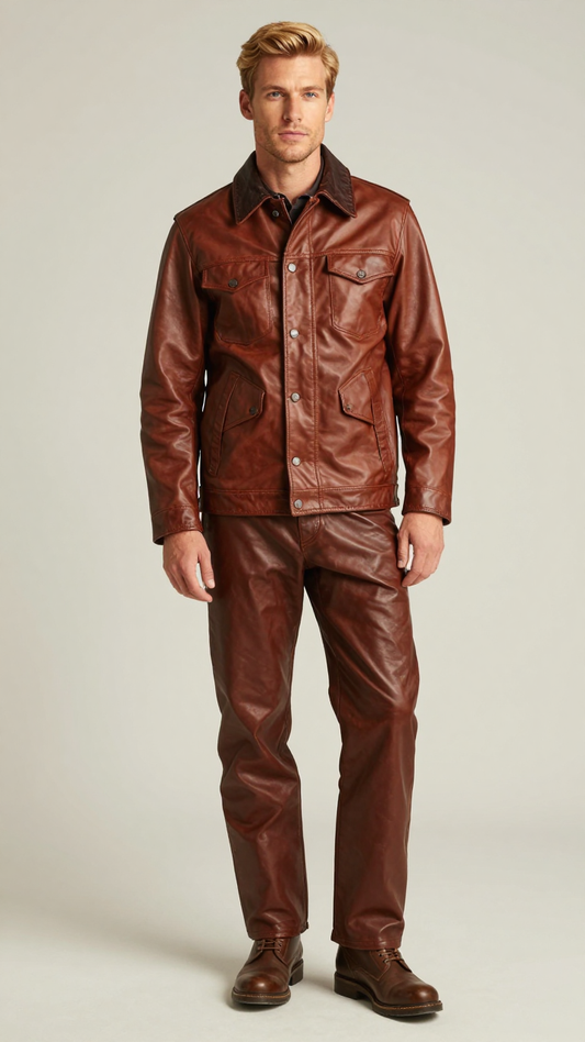Men’s Heritage Waxed Leather Trucker
