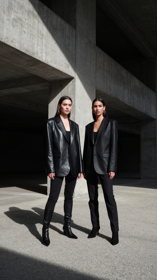 Women’s Matrix Oversized Leather Blazer