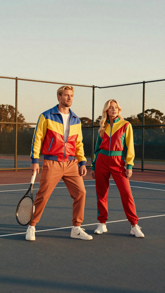 Men’s Retro Color Block Track Jacket