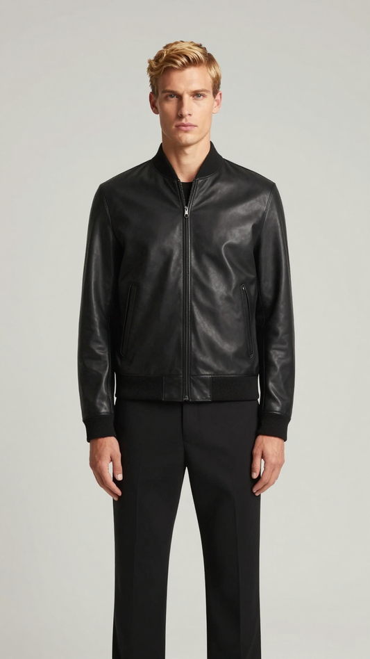 Men’s Sleek Nappa Essential Bomber