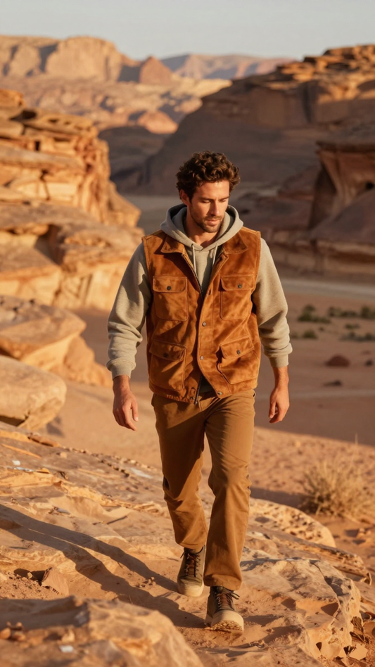 Men's Nomad Desert Nubuck Utility Vest