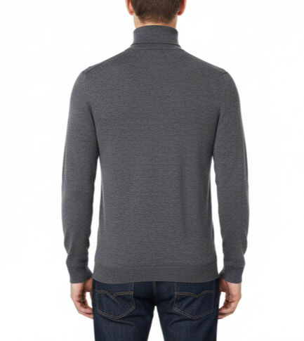 Turtleneck Men's Sweater Warm  Elegant Look