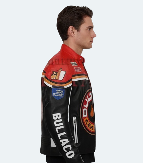 Men’s Cafe Racer Biker Jacket  Lightweight Leather