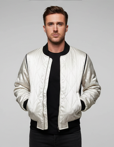 Drive Ryan Gosling Satin Jacket for Men