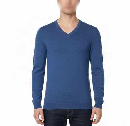 Men's V-Neck Knit Sweater Smart and Lightweight