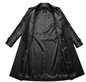 women’s Black Leather Trench Coat