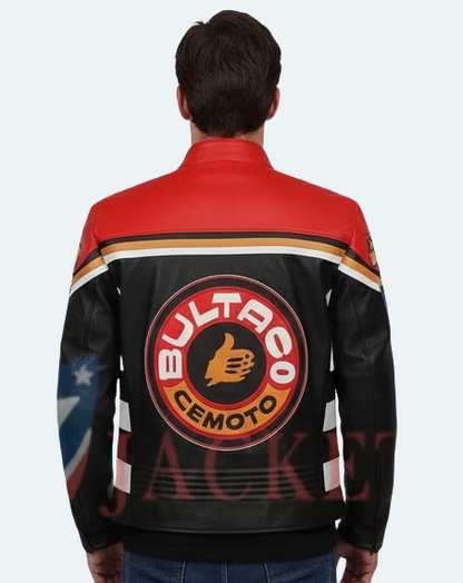 Men’s Cafe Racer Biker Jacket  Lightweight Leather