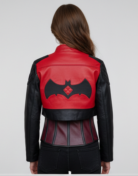 Harley Quinn Red Jacket for Women Suicide Squad Inspired