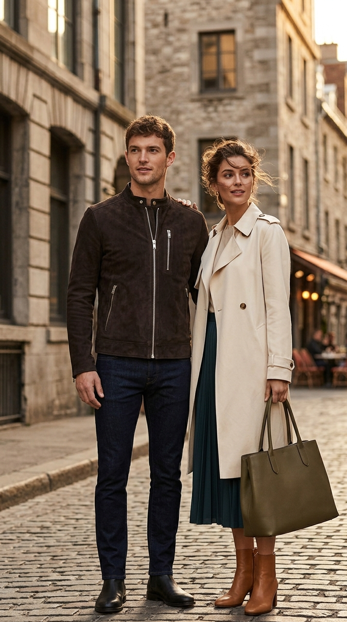 Men’s Henrik Espresso Suede Cafe Racer