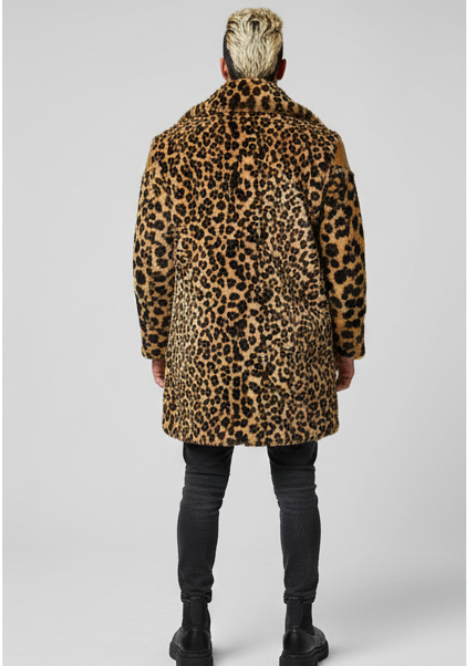 Rebelde Netflix Dixon Leopard Print Coat | Celebrity Inspired Look