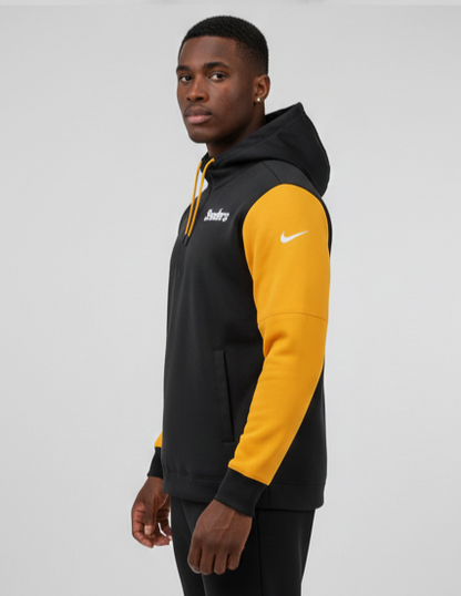 Pittsburgh Steelers Pre-Game Sideline Half-Zip Hoodie for Men