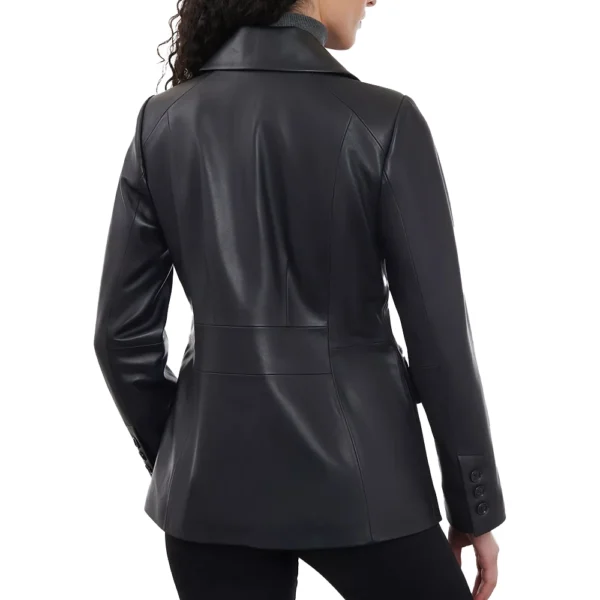 Black Leather Blazer