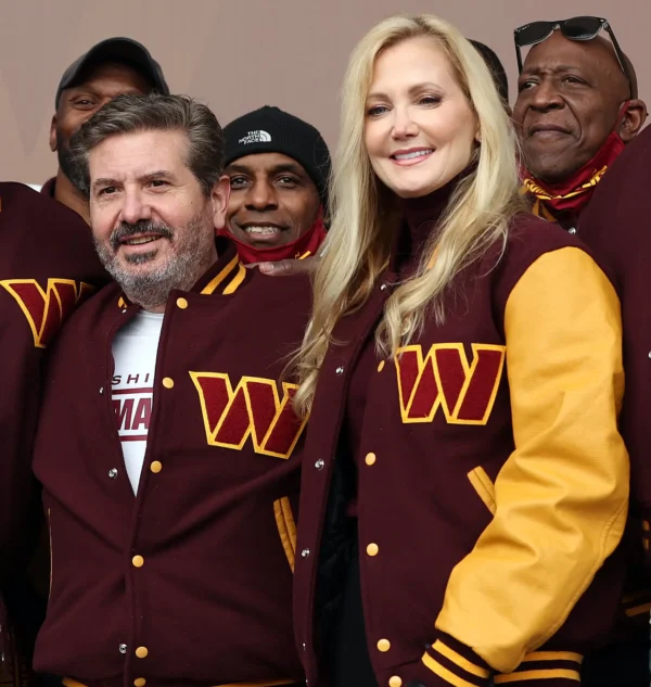 NFL Washington Commanders Maroon and Yellow Genuine Jacket - Image 2