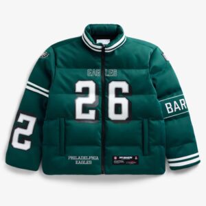 Unisex Saquon Barkley Midnight Green Philadelphia Eagles Off Season X NFL Player Puffer Jacket