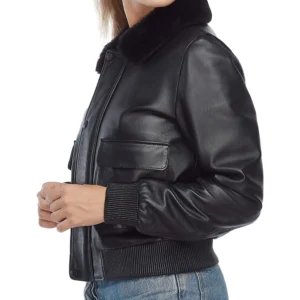 Women Black Shearling
