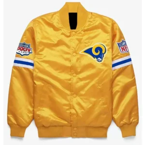 Super Bowl XXXIV Los Angeles Rams Satin Yellow Jacket