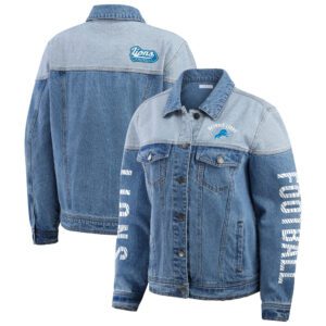 nfl detroit lions womens denim jacket