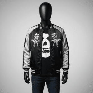 Men’s Misfits Bomber Leather Jacket